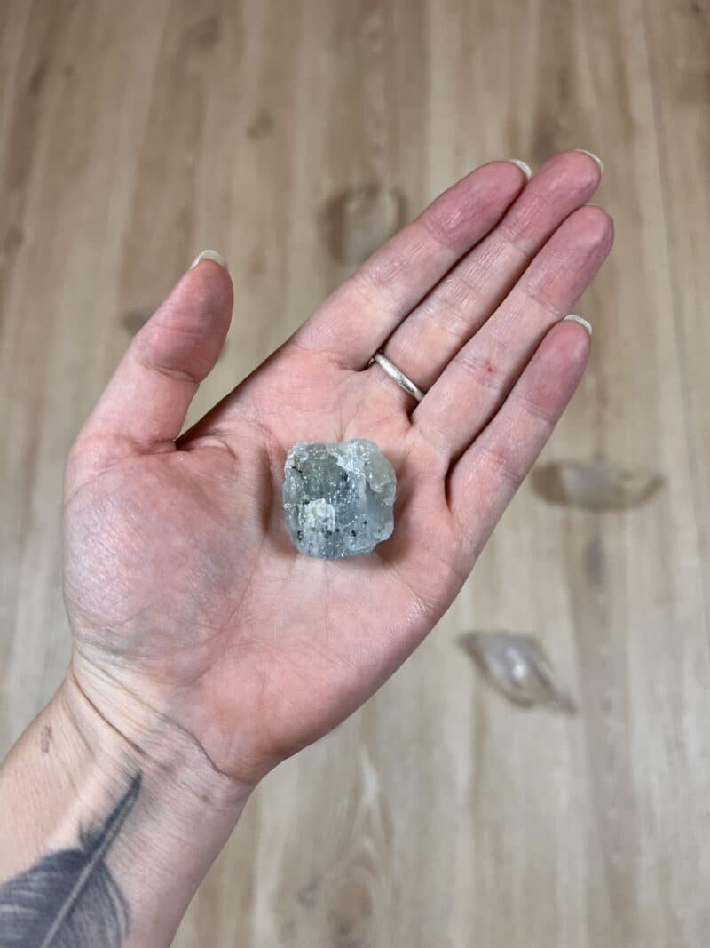 Akvamarín surový, Madagaskar, 14g