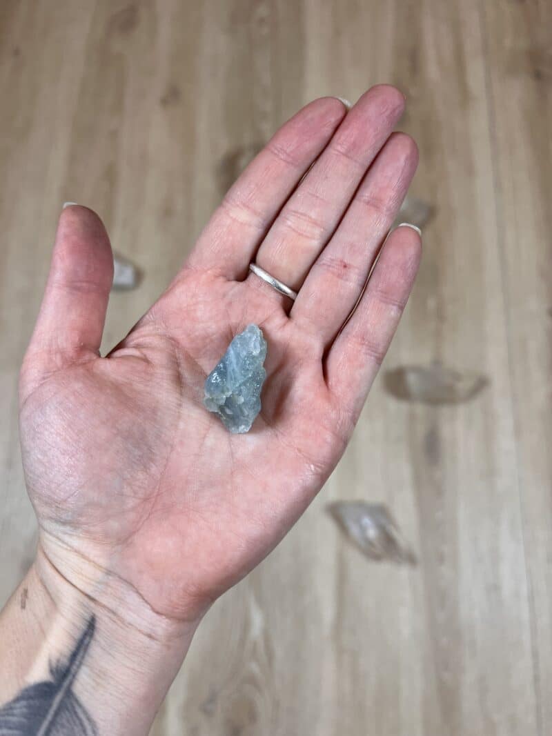 Akvamarín surový, Madagaskar, 5g