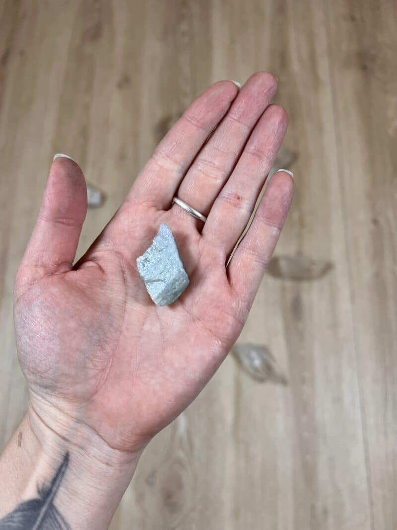 Akvamarín surový, Madagaskar, 8g