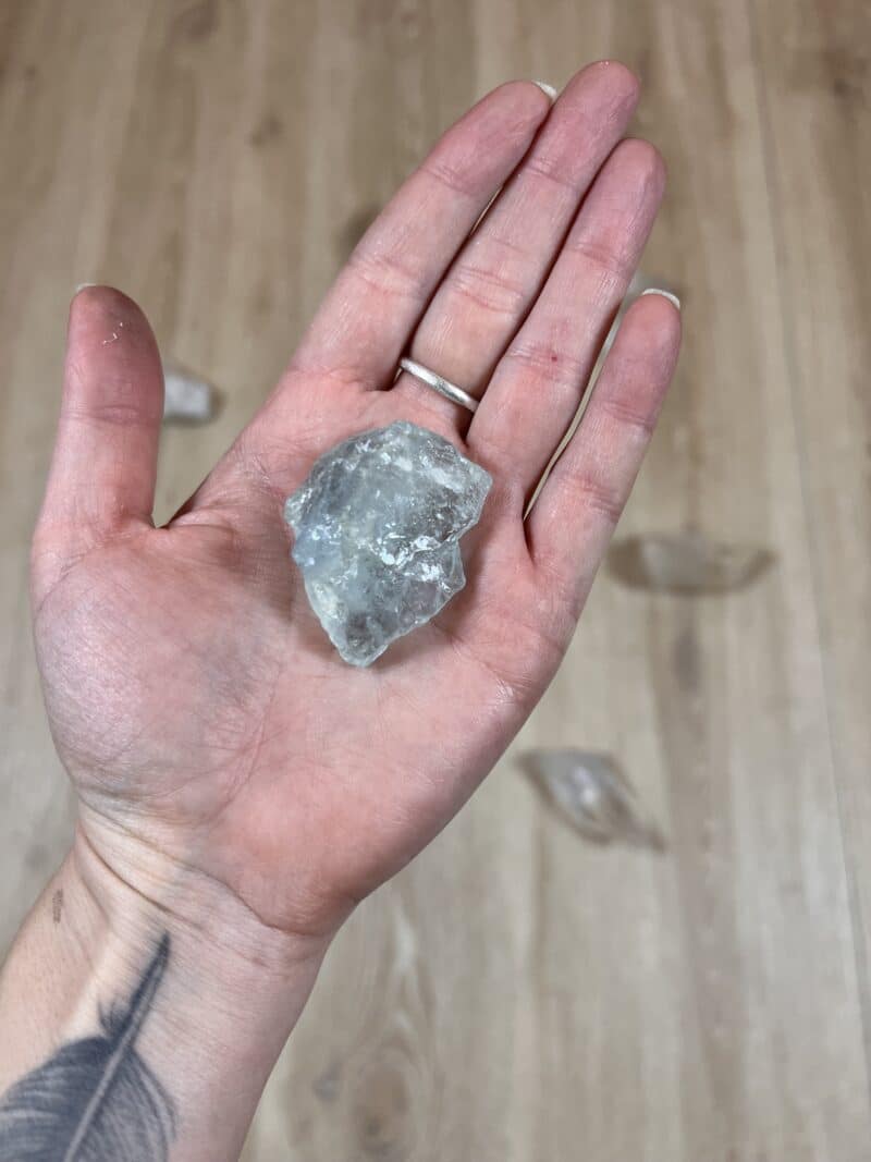 Akvamarín surový, TOP kvalita, 30g