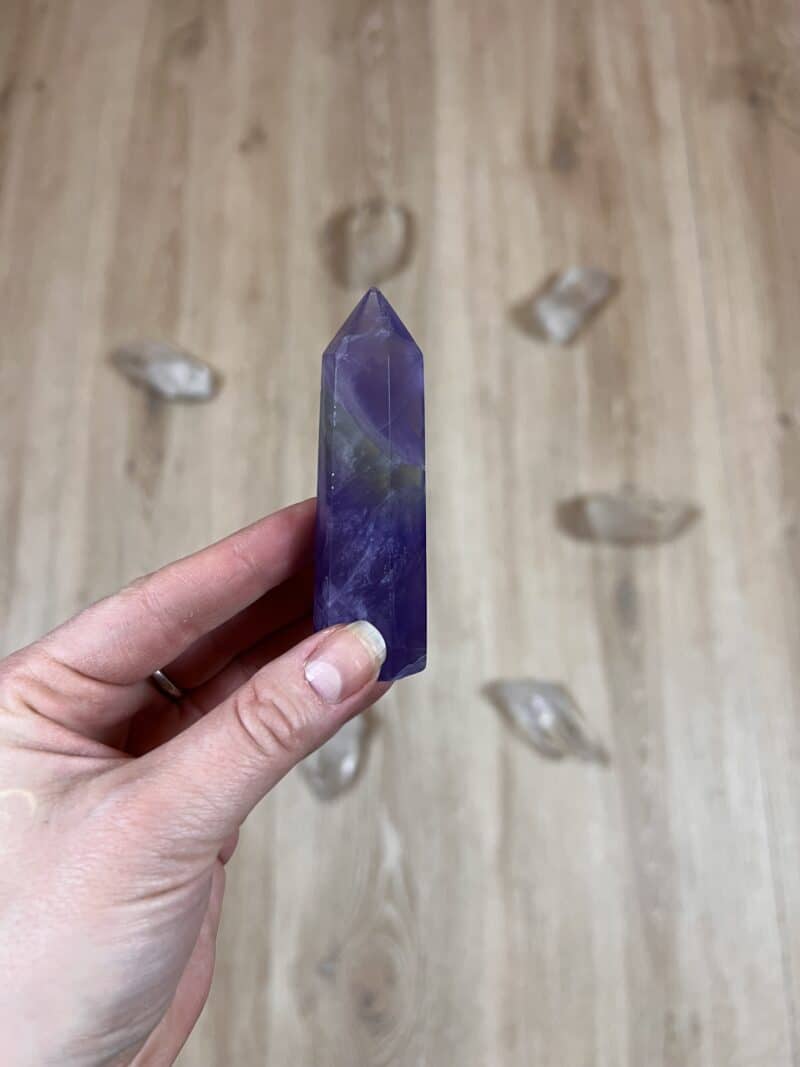 Fluorit obelisk - 8cm
