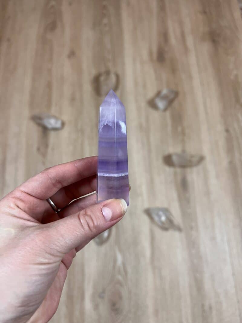 Fluorit obelisk - 8cm