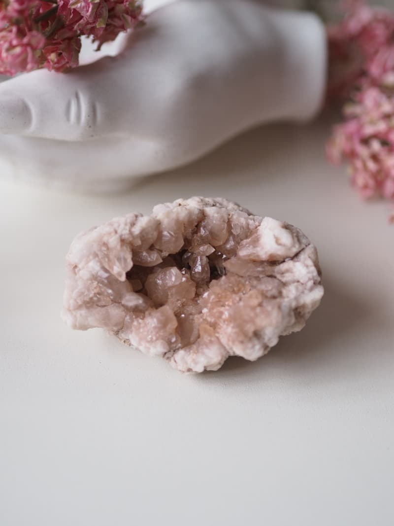 33 Ruzovy Ametyst druza geoda