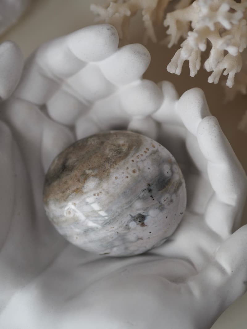 7 Jaspis oceansky oval lesteny