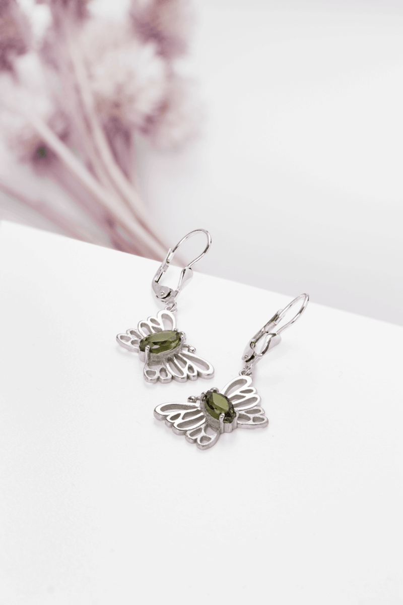 Vltavín náušnice 3,25 g