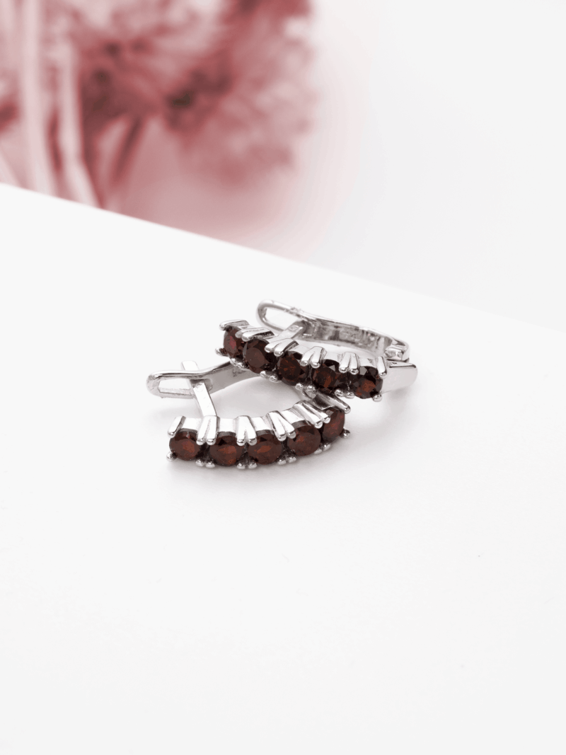 Granát náušnice 3,25 g