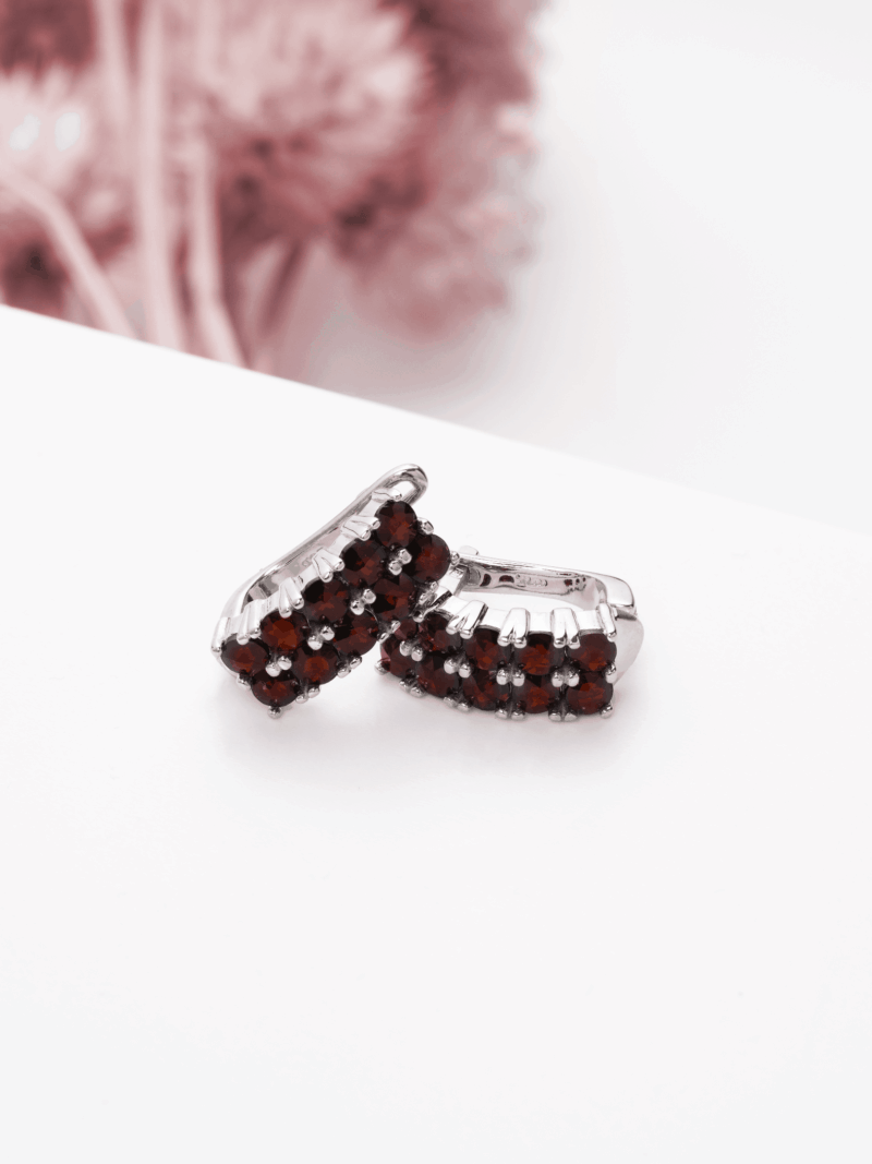 Granát náušnice 5,1 g