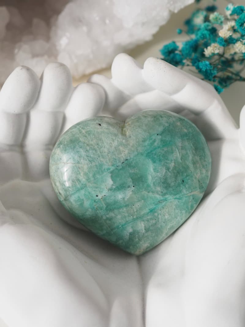 4 Amazonit srdce hmatka