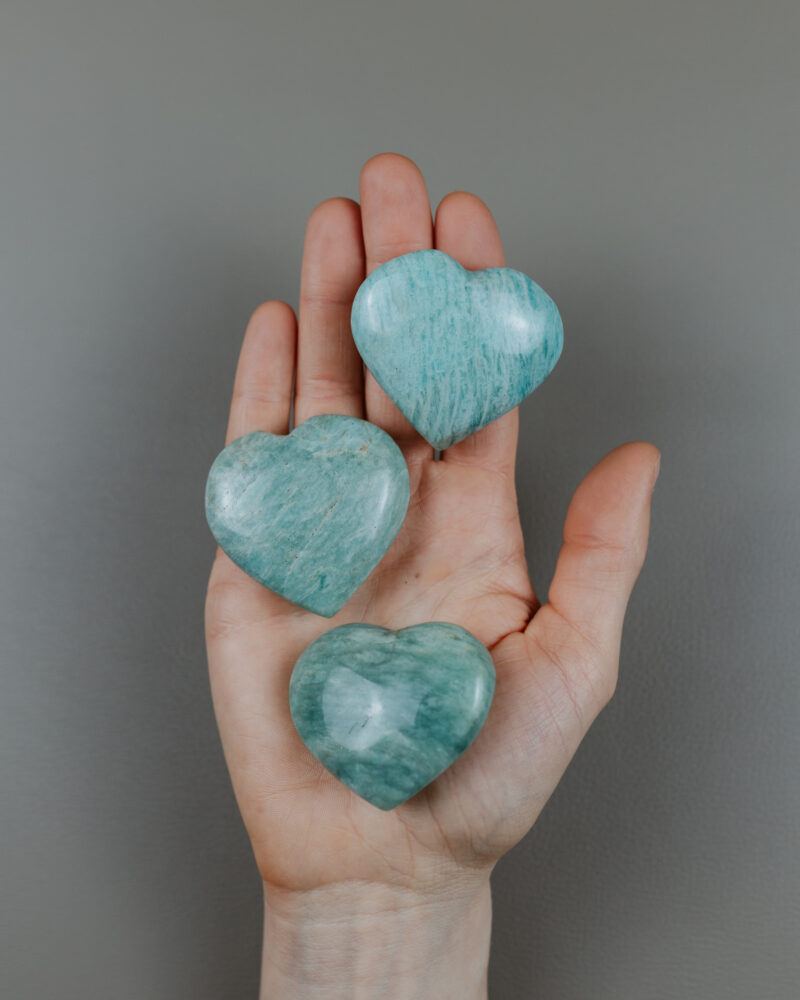 Amazonit srdce, cca 4,5 cm